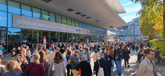 Großer Antrang bei der Frankfurter Buchmesse